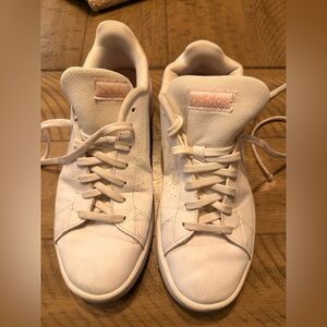 Adidas White and Pink Casual Sneakers